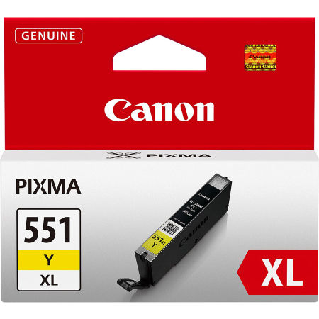 Canon CLI-551XL 6446B001 Sarı Yüksek Kapasiteli Orijinal Kartuş